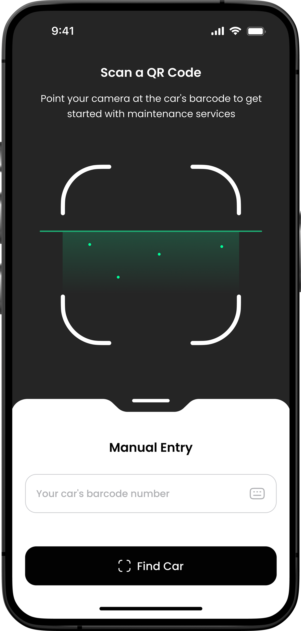 Rider app interface
